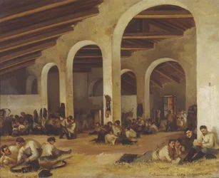 Eine Kaserne in Modena, 1859